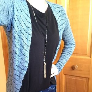 🔴 LAST CHANCE 🔴 Buckle Brand Daytrip Long Blue Cardigan